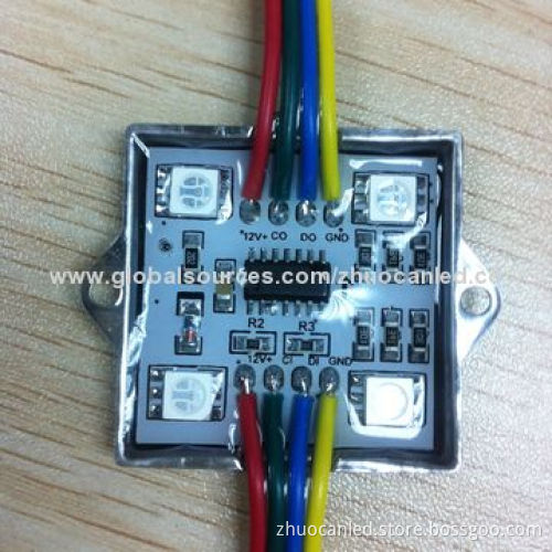 Waterproof 4 LEDs WS2801 Smart Pixel RGB LED Module